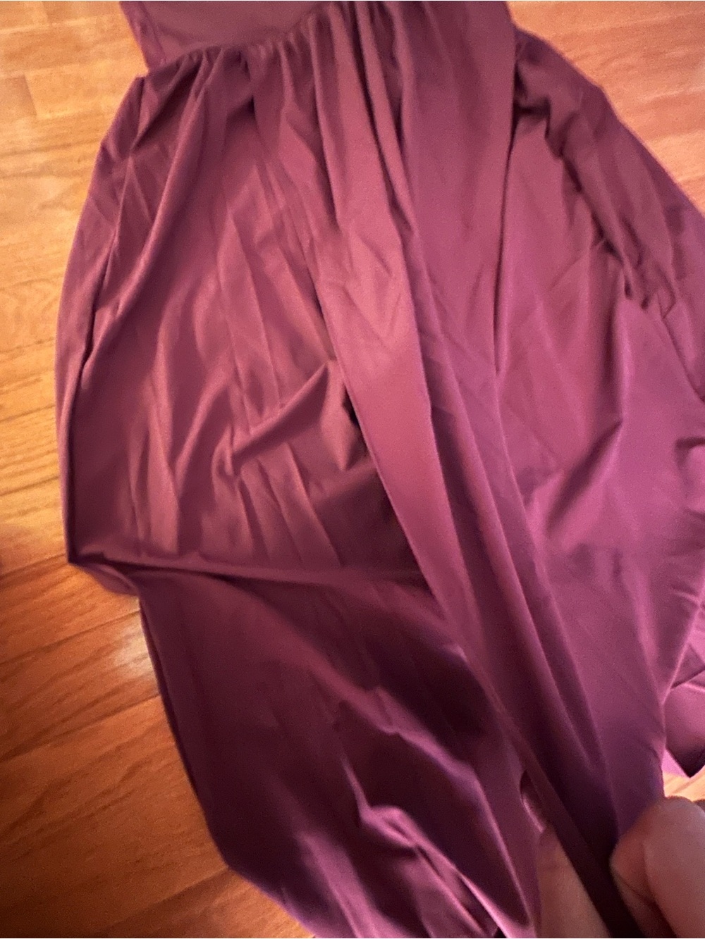 Halara Burgundy high-waisted tummy control Activewear Maxi Skirt (M) - Picture 5 of 6